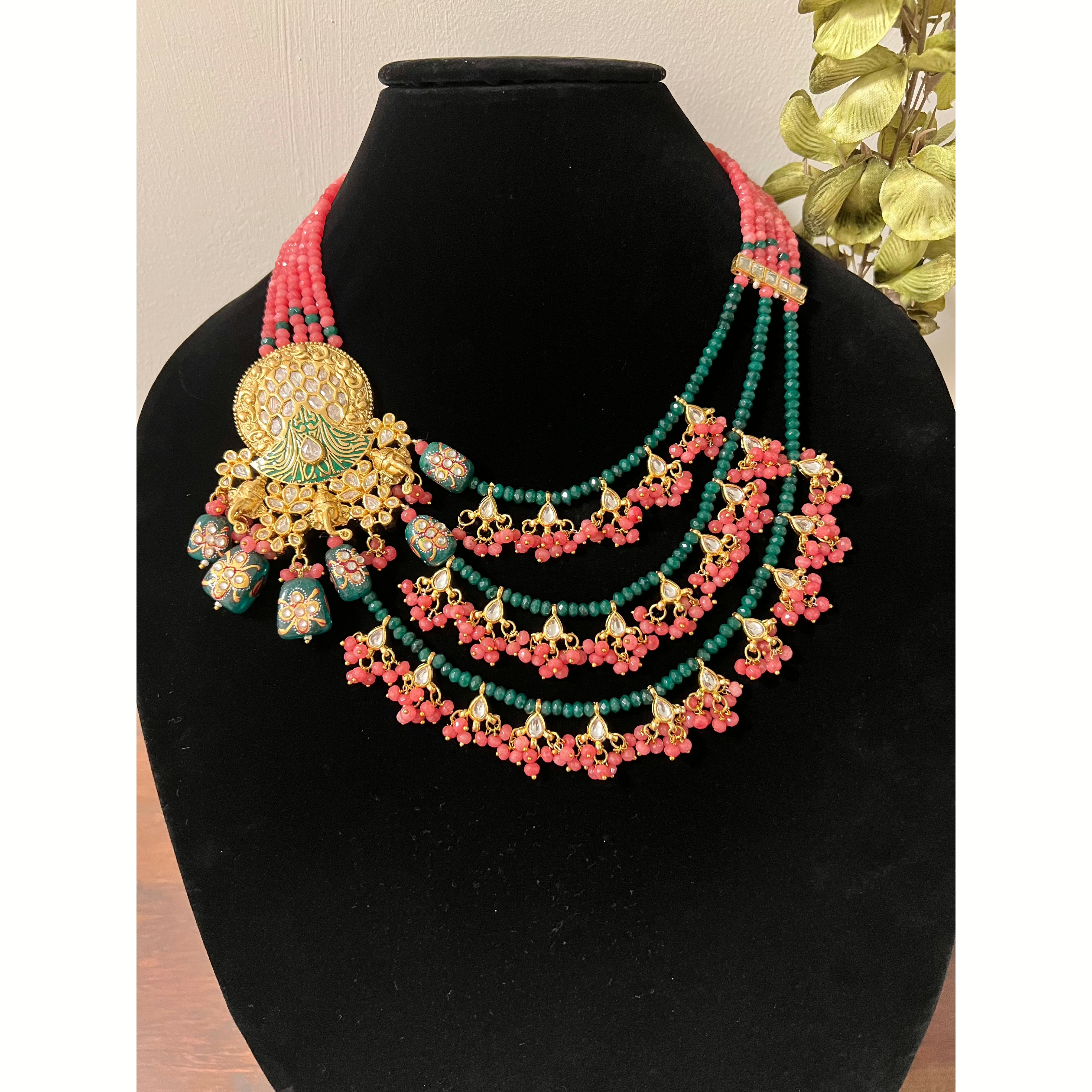 Jaipuri Ganpati Broach Indian Bridal Jewelry